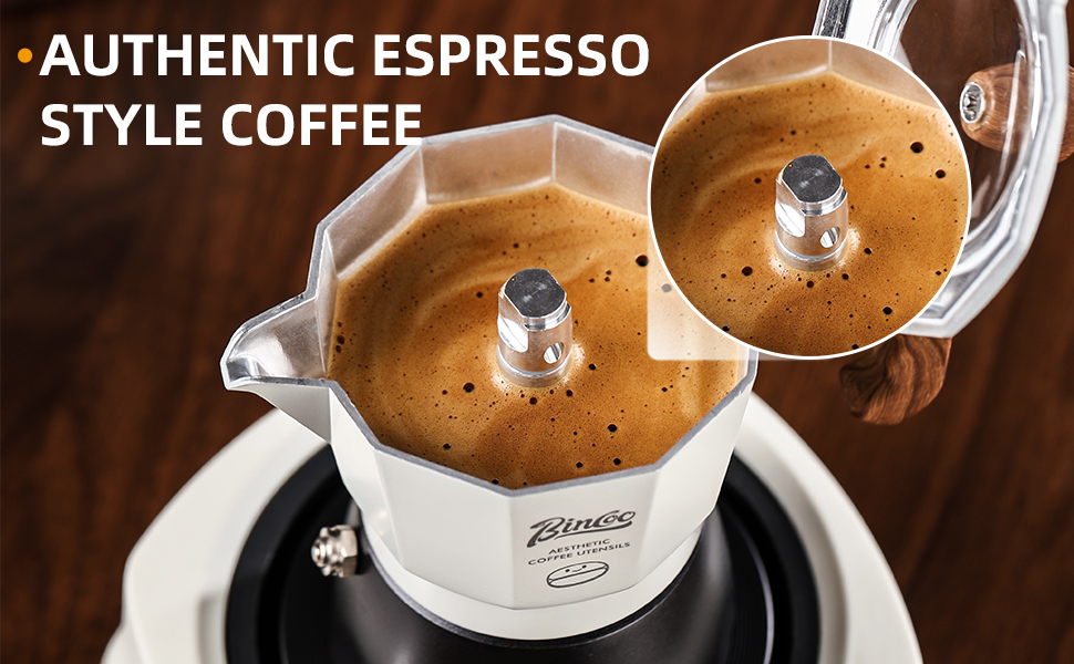 bi-yumi-peco(2ポット） Amazon.com: Bincoo Espresso Maker Stovetop - 2 Cup/120ML Small